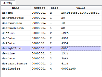 Notepad directory entry
