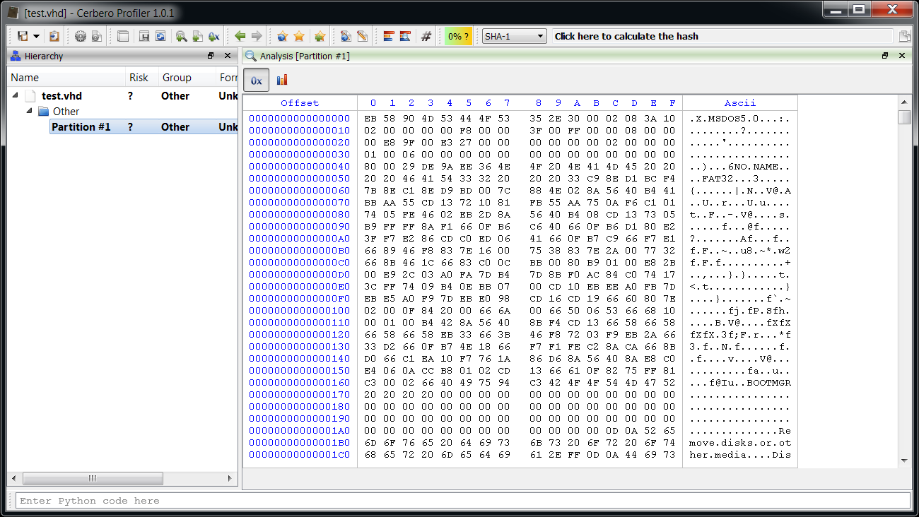 VHD Partitions